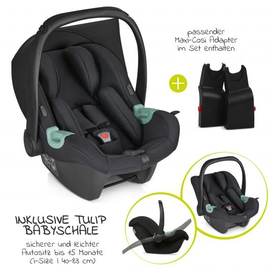 ABC Design 3in1 Kinderwagen-Set Salsa 4 Air - inkl. Babywanne, Autositz Tulip, Sportsitz und Zubehörpaket - Classic Edition - Reed - Kollektion 2023 4 ABC Design 3in1 Kinderwagen-Set Salsa 4 Air - inkl. Babywanne, Autositz Tulip, Sportsitz und Zubehörpaket - Classic Edition - Reed - Kollektion 2023 – Bild 2