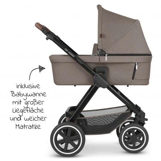 ABC Design 3in1 Kinderwagen-Set Samba - inkl. Babywanne, Autositz Tulip, Sportsitz und Zubehörpaket - Pure Edition - Nature - Kollektion 2023 7 ABC Design 3in1 Kinderwagen-Set Samba - inkl. Babywanne, Autositz Tulip, Sportsitz und Zubehörpaket - Pure Edition - Nature - Kollektion 2023 – Bild 5