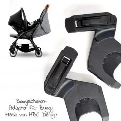 ABC Design Babyschalen Adapter für Buggy Flash - passend für Tulip - Black -Deutschland Kinderwagen Verkäufe 2024 abc design babyschalen adapter fur buggy flash passend fur tulip black 12002681000 d3