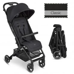 ABC Design Buggy & Sportwagen Ping Two mit flacher Liegeposition - inkl. Transporttasche & Tragegurt - Classic Edition - Ink - Kollektion 2023