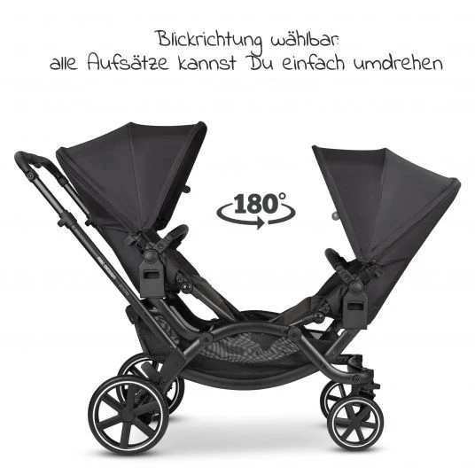 ABC Design Geschwisterwagen & Zwillingskinderwagen Zoom inkl. 2 Sportsitzen - Classic Edition - Ink - Kollektion 2023 5 ABC Design Geschwisterwagen & Zwillingskinderwagen Zoom inkl. 2 Sportsitzen - Classic Edition - Ink - Kollektion 2023 – Bild 3