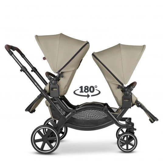ABC Design Geschwisterwagen & Zwillingskinderwagen Zoom inkl. 2 Sportsitzen und Babywanne - Classic Edition - Reed - Kollektion 2023 8 ABC Design Geschwisterwagen & Zwillingskinderwagen Zoom inkl. 2 Sportsitzen und Babywanne - Classic Edition - Reed - Kollektion 2023 – Bild 6