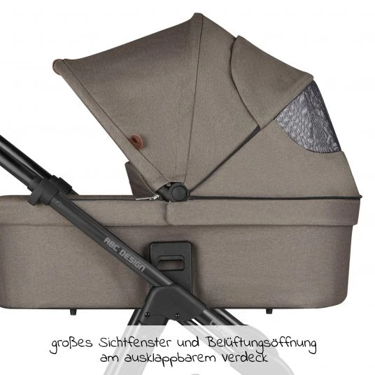 ABC Design Kombi-Kinderwagen Condor 4 - inkl. Babywanne, Sportsitz & XXL Zubehörpaket - Fashion Edition - Nature - Kollektion 2022 7 ABC Design Kombi-Kinderwagen Condor 4 - inkl. Babywanne, Sportsitz & XXL Zubehörpaket - Fashion Edition - Nature - Kollektion 2022 – Bild 5