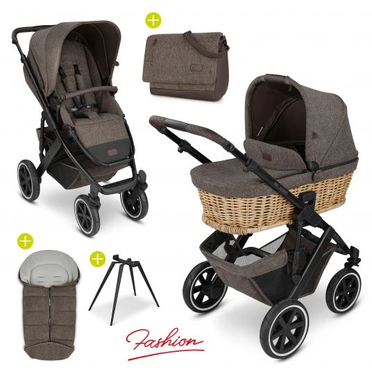 ABC Design Kombi-Kinderwagen Salsa 4 Air - Fashion Edition Home Set 4-teilig - Braid - inkl. Korbwanne, Ständer und Zubehörpaket - Kollektion 2022 3 ABC Design Kombi-Kinderwagen Salsa 4 Air - Fashion Edition Home Set 4-teilig - Braid - inkl. Korbwanne, Ständer und Zubehörpaket - Kollektion 2022