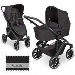 ABC Design Kombi-Kinderwagen Salsa 4 Air - inkl. Babywanne & Sportsitz - Classic Edition - Ink - Kollektion 2023