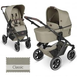 ABC Design Kombi-Kinderwagen Salsa 4 Air - inkl. Babywanne & Sportsitz - Classic Edition - Reed - Kollektion 2023