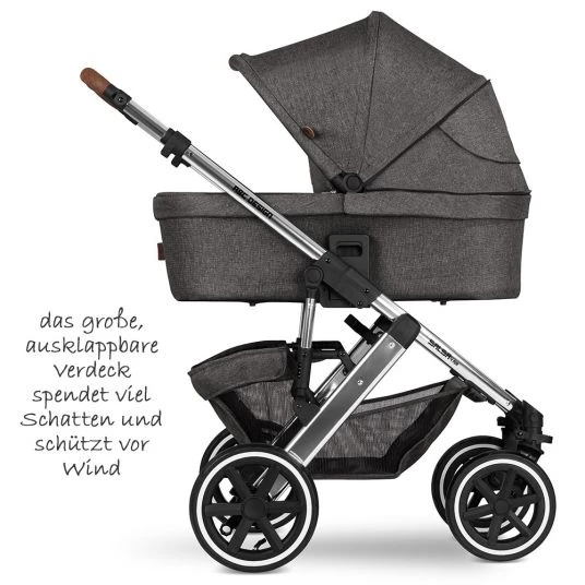 ABC Design Kombi-Kinderwagen Salsa 4 Air - inkl. Babywanne & Sportsitz - Diamond Edition - Asphalt - Kollektion 2021 5 ABC Design Kombi-Kinderwagen Salsa 4 Air - inkl. Babywanne & Sportsitz - Diamond Edition - Asphalt - Kollektion 2021 – Bild 3