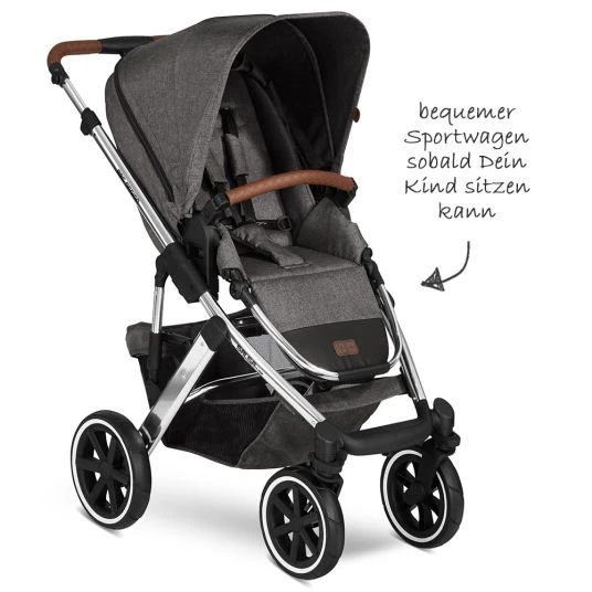 ABC Design Kombi-Kinderwagen Salsa 4 Air - inkl. Babywanne & Sportsitz - Diamond Edition - Asphalt - Kollektion 2021 8 ABC Design Kombi-Kinderwagen Salsa 4 Air - inkl. Babywanne & Sportsitz - Diamond Edition - Asphalt - Kollektion 2021 – Bild 6