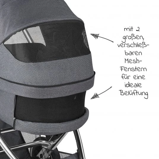 ABC Design Kombi-Kinderwagen Salsa 4 Air - inkl. Babywanne & Sportsitz - Diamond Edition - Asphalt - Kollektion 2023 6 ABC Design Kombi-Kinderwagen Salsa 4 Air - inkl. Babywanne & Sportsitz - Diamond Edition - Asphalt - Kollektion 2023 – Bild 4