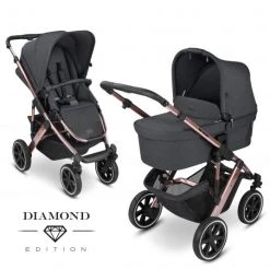 ABC Design Kombi-Kinderwagen Salsa 4 Air - inkl. Babywanne & Sportsitz - Diamond Edition - Bubble - Kollektion 2022