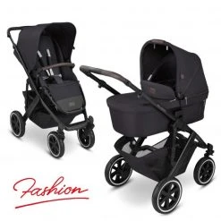 ABC Design Kombi-Kinderwagen Salsa 4 Air - inkl. Babywanne & Sportsitz - Fashion Edition - Midnight - Kollektion 2022