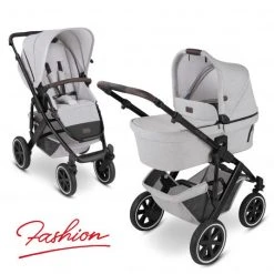 ABC Design Kombi-Kinderwagen Salsa 4 Air - inkl. Babywanne & Sportsitz - Fashion Edition - Mineral - Kollektion 2022