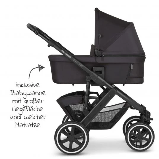 ABC Design Kombi-Kinderwagen Salsa 4 Air - inkl. Babywanne & Sportsitz mit XXL Zubehörpaket - Classic Edition - Ink - Kollektion 2023 6 ABC Design Kombi-Kinderwagen Salsa 4 Air - inkl. Babywanne & Sportsitz mit XXL Zubehörpaket - Classic Edition - Ink - Kollektion 2023 – Bild 4
