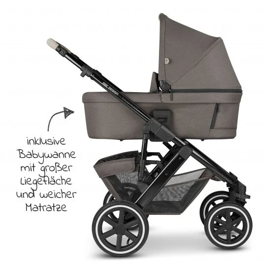 ABC Design Kombi-Kinderwagen Salsa 4 Air - inkl. Babywanne & Sportsitz mit XXL Zubehörpaket - Diamond Edition - Herb - Kollektion 2023 6 ABC Design Kombi-Kinderwagen Salsa 4 Air - inkl. Babywanne & Sportsitz mit XXL Zubehörpaket - Diamond Edition - Herb - Kollektion 2023 – Bild 4