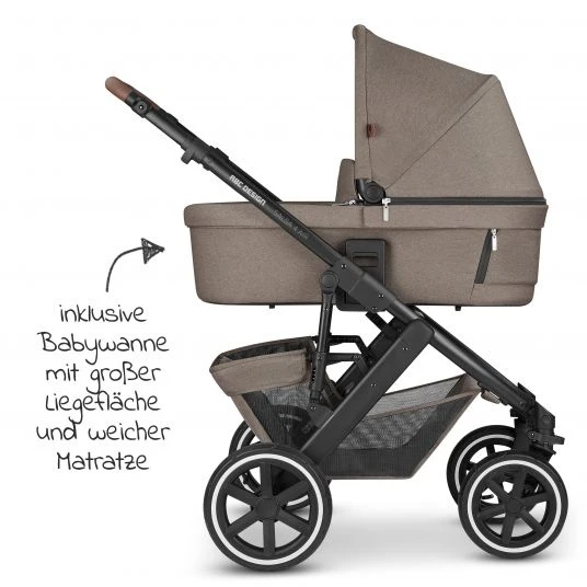 ABC Design Kombi-Kinderwagen Salsa 4 Air - inkl. Babywanne & Sportsitz mit XXL Zubehörpaket - Pure Edition - Nature - Kollektion 2023 6 ABC Design Kombi-Kinderwagen Salsa 4 Air - inkl. Babywanne & Sportsitz mit XXL Zubehörpaket - Pure Edition - Nature - Kollektion 2023 – Bild 4