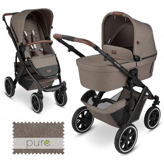 ABC Design Kombi-Kinderwagen Salsa 4 Air - inkl. Babywanne & Sportsitz - Pure Edition - Nature - Kollektion 2023 3 ABC Design Kombi-Kinderwagen Salsa 4 Air - inkl. Babywanne & Sportsitz - Pure Edition - Nature - Kollektion 2023