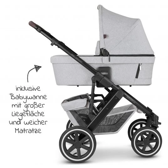 ABC Design Kombi-Kinderwagen Salsa 4 Air - inkl. Babywanne, Sportsitz und XXL Zubehör-Paket - Fashion Edition - Mineral - Kollektion 2022 5 ABC Design Kombi-Kinderwagen Salsa 4 Air - inkl. Babywanne, Sportsitz und XXL Zubehör-Paket - Fashion Edition - Mineral - Kollektion 2022 – Bild 3