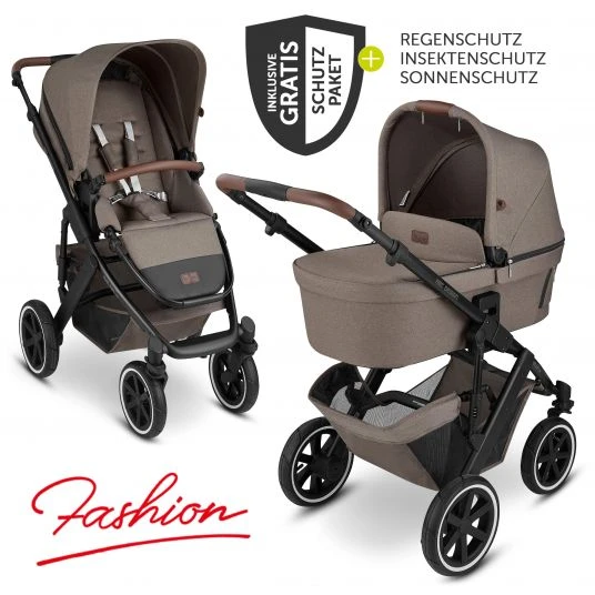 ABC Design Kombi-Kinderwagen Salsa 4 Air - inkl. Babywanne, Sportsitz und XXL Zubehör-Paket - Fashion Edition - Nature - Kollektion 2022 3 ABC Design Kombi-Kinderwagen Salsa 4 Air - inkl. Babywanne, Sportsitz und XXL Zubehör-Paket - Fashion Edition - Nature - Kollektion 2022
