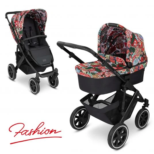 ABC Design Kombi-Kinderwagen Salsa 4 Air - inkl. Babywanne, Sportsitz und XXL Zubehörset - Fashion Edition - Comic - Kollektion 2022 3 ABC Design Kombi-Kinderwagen Salsa 4 Air - inkl. Babywanne, Sportsitz und XXL Zubehörset - Fashion Edition - Comic - Kollektion 2022