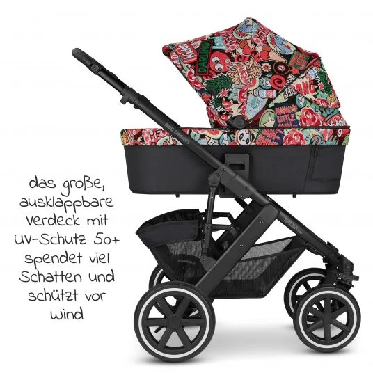 ABC Design Kombi-Kinderwagen Salsa 4 Air - inkl. Babywanne, Sportsitz und XXL Zubehörset - Fashion Edition - Comic - Kollektion 2022 5 ABC Design Kombi-Kinderwagen Salsa 4 Air - inkl. Babywanne, Sportsitz und XXL Zubehörset - Fashion Edition - Comic - Kollektion 2022 – Bild 3