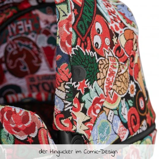 ABC Design Kombi-Kinderwagen Salsa 4 Air - inkl. Babywanne, Sportsitz und XXL Zubehörset - Fashion Edition - Comic - Kollektion 2022 6 ABC Design Kombi-Kinderwagen Salsa 4 Air - inkl. Babywanne, Sportsitz und XXL Zubehörset - Fashion Edition - Comic - Kollektion 2022 – Bild 4