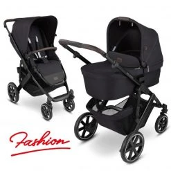 ABC Design Kombi-Kinderwagen Salsa 4 - inkl. Babywanne & Sportsitz - Fashion Edition - Midnight - Kollektion 2022