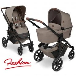 ABC Design Kombi-Kinderwagen Salsa 4 - inkl. Babywanne & Sportsitz - Fashion Edition - Nature - Kollektion 2022