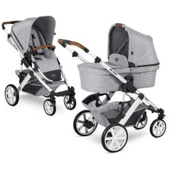 ABC Design Kombi-Kinderwagen Salsa 4 - inkl. Babywanne & Sportsitz - Graphite Grey - Kollektion 2021