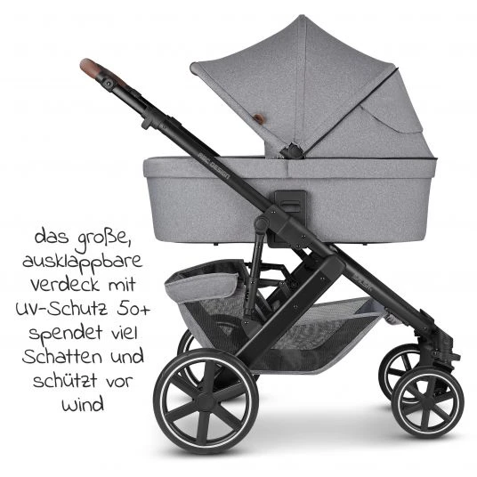 ABC Design Kombi-Kinderwagen Salsa 4 - inkl. Babywanne & Sportsitz - Tin - Kollektion 2022 5 ABC Design Kombi-Kinderwagen Salsa 4 - inkl. Babywanne & Sportsitz - Tin - Kollektion 2022 – Bild 3