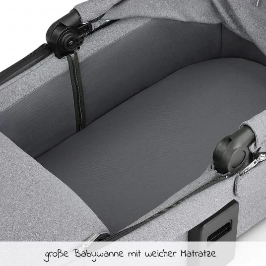 ABC Design Kombi-Kinderwagen Salsa 4 - inkl. Babywanne & Sportsitz - Tin - Kollektion 2022 7 ABC Design Kombi-Kinderwagen Salsa 4 - inkl. Babywanne & Sportsitz - Tin - Kollektion 2022 – Bild 5