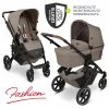 ABC Design Kombi-Kinderwagen Salsa 4 - inkl. Babywanne, Sportsitz und XXL Zubehör-Paket - Fashion Edition - Nature - Kollektion 2022