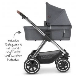 ABC Design Kombi-Kinderwagen Samba - inkl. Babywanne & Sportsitz mit XXL Zubehörpaket - Diamond Edition - Asphalt - Kollektion 2023 -Deutschland Kinderwagen Verkäufe 2024 abc design kombi kinderwagen samba inkl babywanne sportsitz mit xxl zubehorpaket diamond edition asphalt 12003912003 zamboo d3