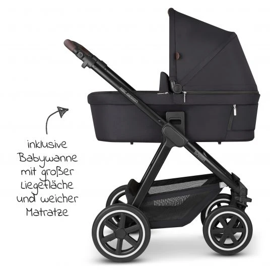 ABC Design Kombi-Kinderwagen Samba - inkl. Babywanne, Sportsitz und XXL Zubehör-Paket - Fashion Edition - Midnight - Kollektion 2022 5 ABC Design Kombi-Kinderwagen Samba - inkl. Babywanne, Sportsitz und XXL Zubehör-Paket - Fashion Edition - Midnight - Kollektion 2022 – Bild 3