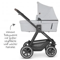 ABC Design Kombi-Kinderwagen Samba - inkl. Babywanne, Sportsitz und XXL Zubehör-Paket - Fashion Edition - Mineral - Kollektion 2022 -Deutschland Kinderwagen Verkäufe 2024 abc design kombi kinderwagen samba inkl babywanne sportsitz und xxl zubehor paket fashion edition mineral 12003192202 zamboo set d2