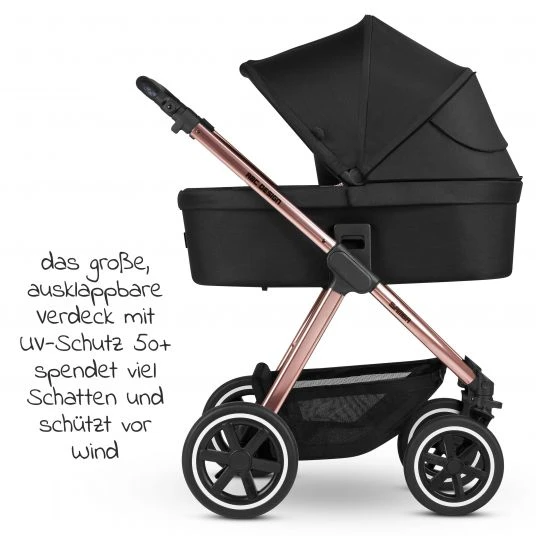 ABC Design Kombi-Kinderwagen Samba - inkl. Babywanne, Sportsitz & XXL Zubehörpaket - Diamond Edition - Rose Gold - Kollektion 2021 6 ABC Design Kombi-Kinderwagen Samba - inkl. Babywanne, Sportsitz & XXL Zubehörpaket - Diamond Edition - Rose Gold - Kollektion 2021 – Bild 4
