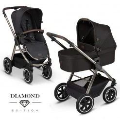 ABC Design Kombi-Kinderwagen Samba - inkl. Babywanne und Sportsitz - Diamond Edition - Dolphin - Kollektion 2021