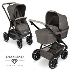 ABC Design Kombi-Kinderwagen Samba - inkl. Babywanne und Sportsitz - Diamond Edition - Herb - Kollektion 2022