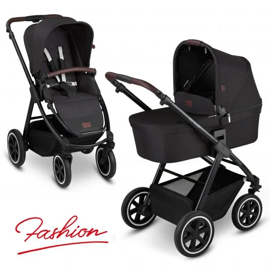 ABC Design Kombi-Kinderwagen Samba - inkl. Babywanne und Sportsitz - Fashion Edition - Midnight - Kollektion 2021 3 ABC Design Kombi-Kinderwagen Samba - inkl. Babywanne und Sportsitz - Fashion Edition - Midnight - Kollektion 2021