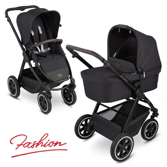 ABC Design Kombi-Kinderwagen Samba - inkl. Babywanne und Sportsitz - Fashion Edition - Midnight - Kollektion 2022 3 ABC Design Kombi-Kinderwagen Samba - inkl. Babywanne und Sportsitz - Fashion Edition - Midnight - Kollektion 2022