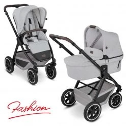 ABC Design Kombi-Kinderwagen Samba - inkl. Babywanne und Sportsitz - Fashion Edition - Mineral - Kollektion 2022