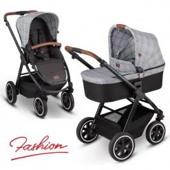 ABC Design Kombi-Kinderwagen Samba - inkl. Babywanne und Sportsitz - Fashion Edition - Smaragd - Kollektion 2021