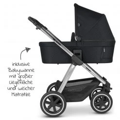 ABC Design Kombi-Kinderwagen Samba Set - inkl. Babywanne, Sportsitz, Wickeltasche und Fußsack - Diamond Edition - Black Dots - Kollektion 2022 -Deutschland Kinderwagen Verkäufe 2024 abc design kombi kinderwagen samba set inkl babywanne sportsitz wickeltasche und fusssack diamond edition black dots 12003122207 d2