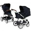 ABC Design Kombi-Kinderwagen Turbo 4 - inkl. Babywanne & Sportsitz - Shadow