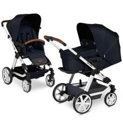 ABC Design Kombi-Kinderwagen Turbo 4 - inkl. Babywanne & Sportsitz - Shadow