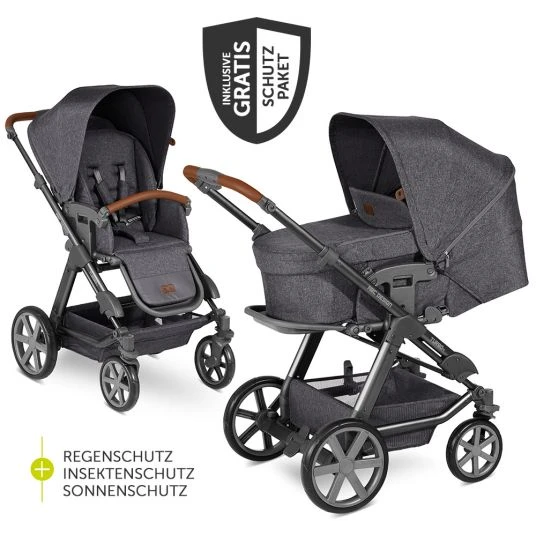 ABC Design Kombi-Kinderwagen Turbo 4 - inkl. Babywanne, Sportsitz & XXL Zubehörpaket - Street 3 ABC Design Kombi-Kinderwagen Turbo 4 - inkl. Babywanne, Sportsitz & XXL Zubehörpaket - Street