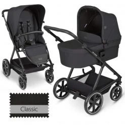 ABC Design Kombi-Kinderwagen Vicon 4 - inkl. Babywanne und Sportsitz - Classic Edition - Ink - Kollektion 2023
