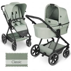 ABC Design Kombi-Kinderwagen Vicon 4 - inkl. Babywanne und Sportsitz - Classic Edition - Pine - Kollektion 2023
