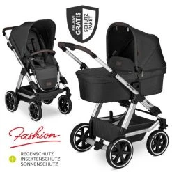ABC Design Kombi-Kinderwagen Viper 4 - Fashion Edition - inkl. Babywanne, Sportsitz & XXL Zubehörpaket - Fox