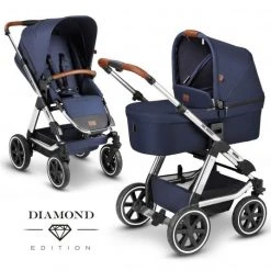 ABC Design Kombi-Kinderwagen Viper 4 - inkl. Babywanne und Sportsitz - Diamond Edition - Navy - Kollektion 2021