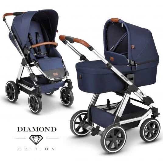 ABC Design Kombi-Kinderwagen Viper 4 - inkl. Babywanne und Sportsitz - Diamond Edition - Navy - Kollektion 2021 3 ABC Design Kombi-Kinderwagen Viper 4 - inkl. Babywanne und Sportsitz - Diamond Edition - Navy - Kollektion 2021